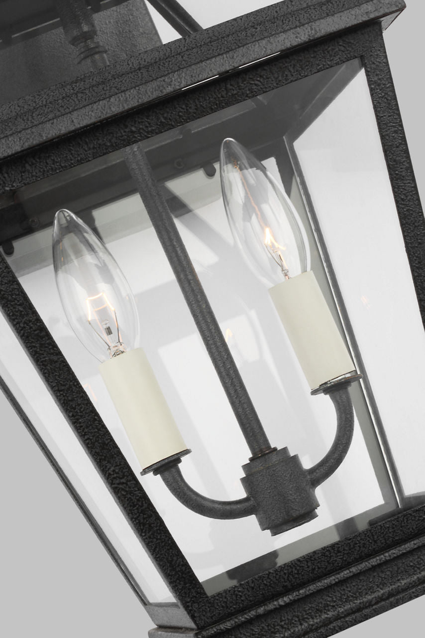 Falmouth Small Outdoor Wall Lantern | Dark Weathered Zinc