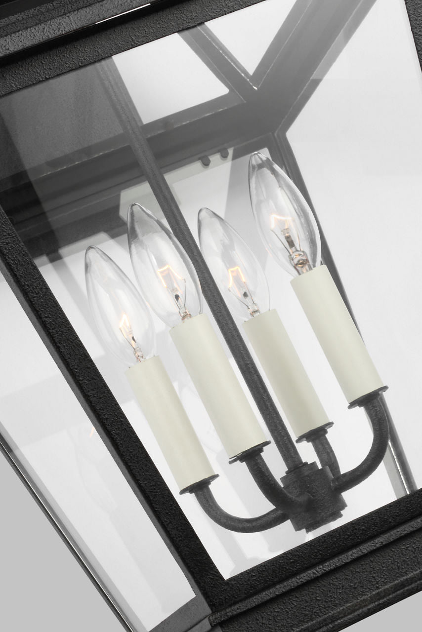Falmouth Large Outdoor Wall Lantern | Dark Weathered Zinc