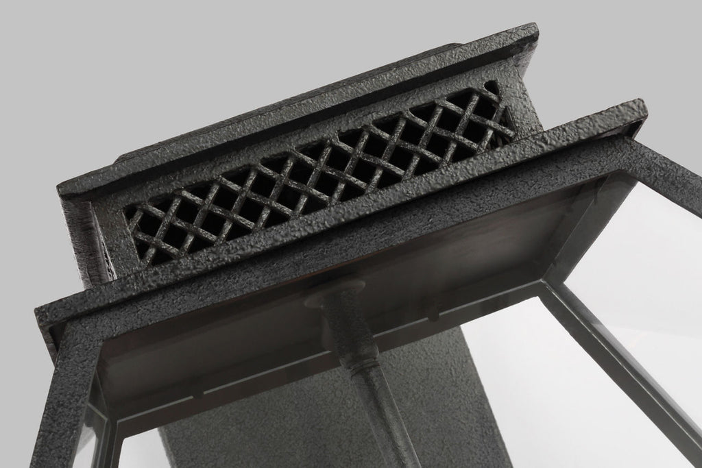 Falmouth Extra Large Outdoor Wall Lantern | Dark Weathered Zinc