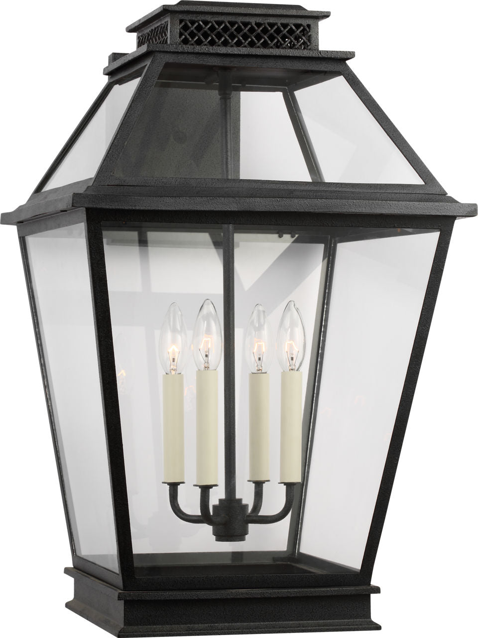 Falmouth Extra Large Outdoor Wall Lantern | Dark Weathered Zinc