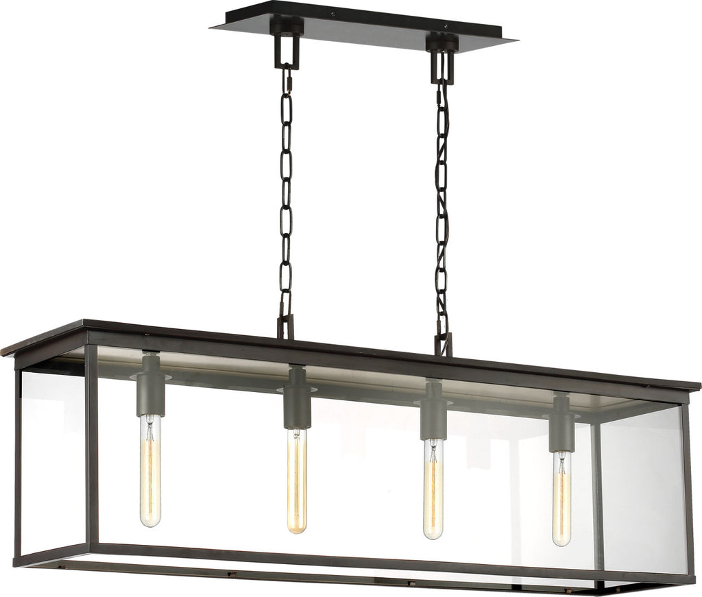 Freeport Linear Outdoor Chandelier | Heritage Copper