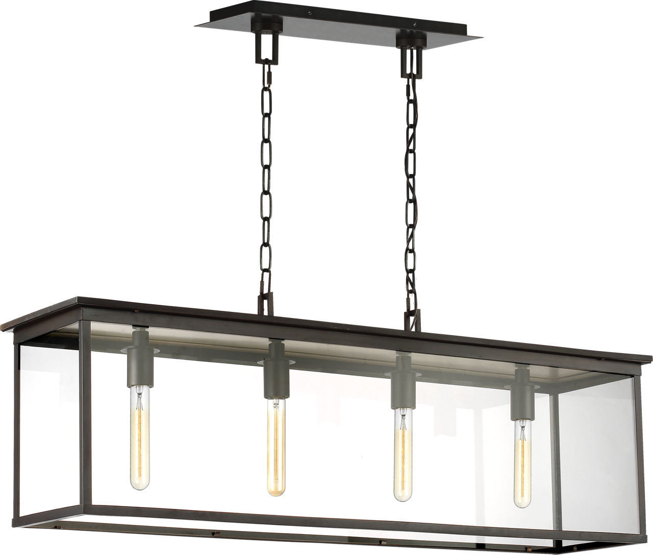 Freeport Linear Outdoor Chandelier | Heritage Copper