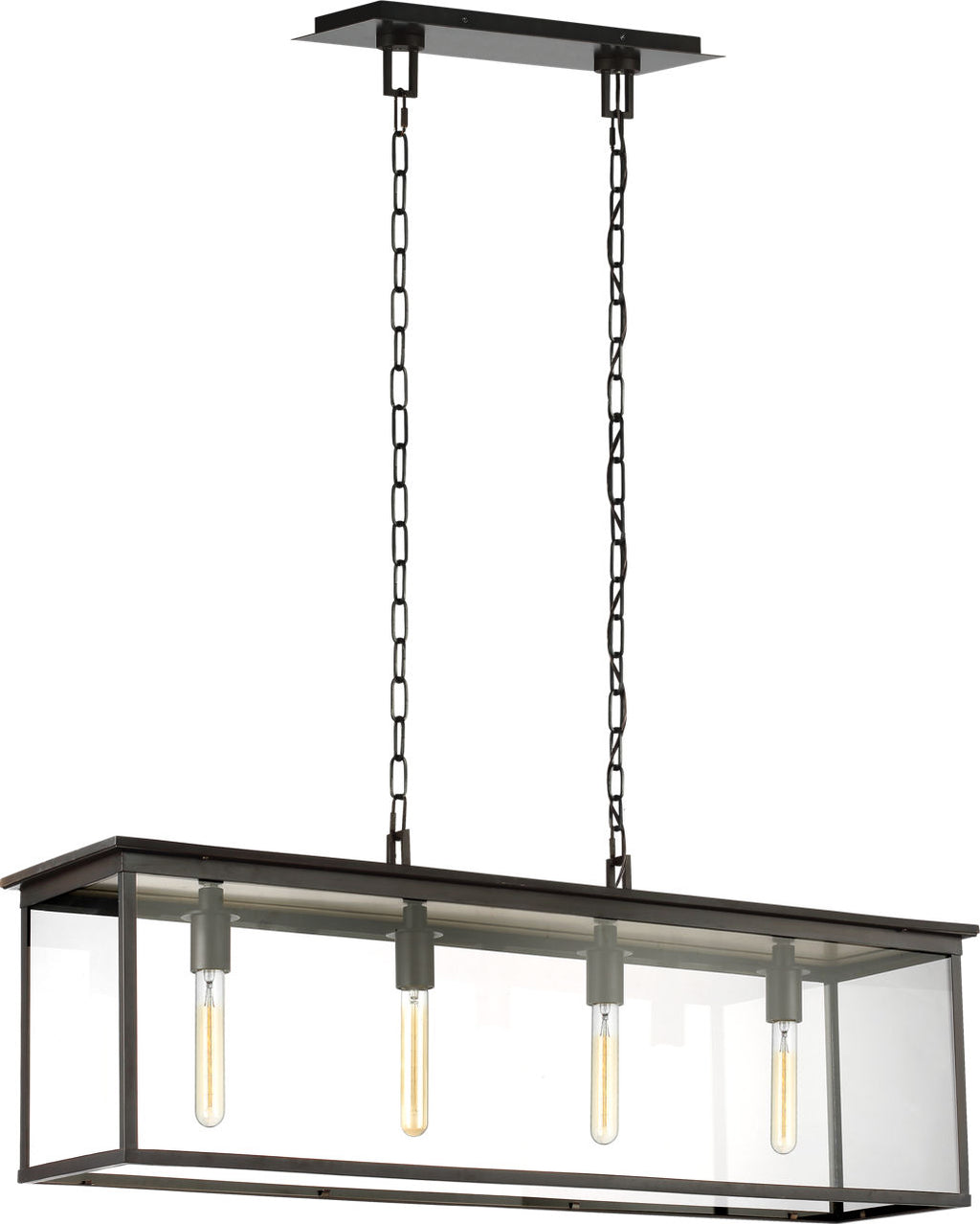 Freeport Linear Outdoor Chandelier | Heritage Copper