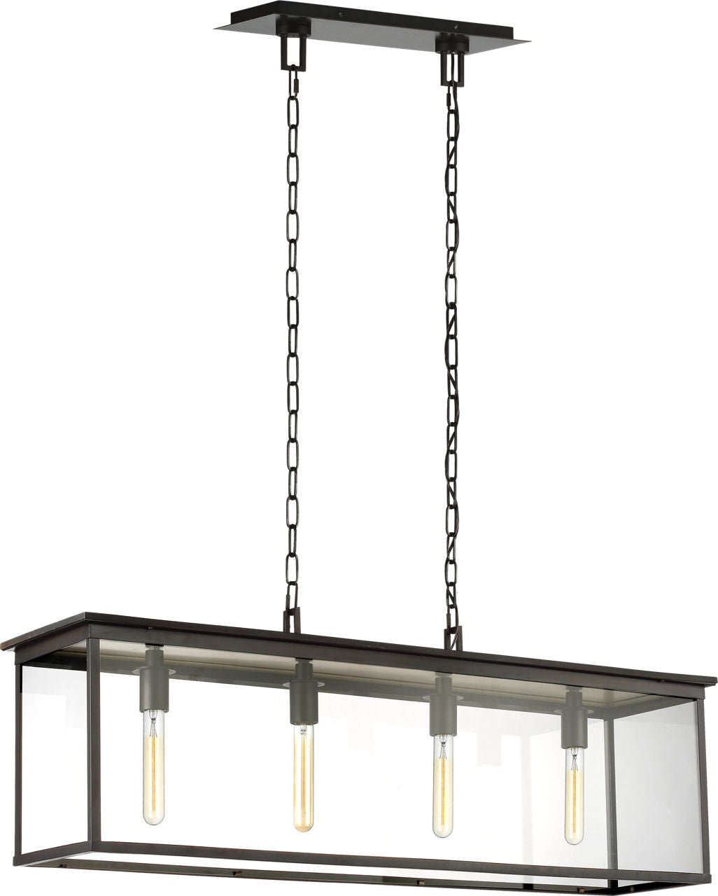 Freeport Linear Outdoor Chandelier | Heritage Copper
