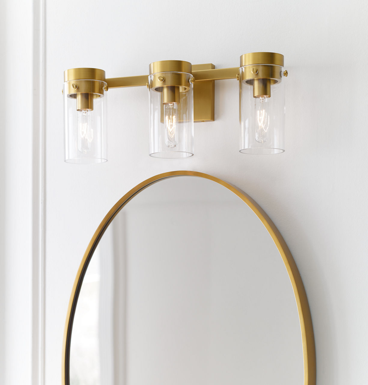 Garrett 3 - Light Vanity | Burnished Brass