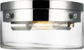 Garrett Medium Flush Mount Polished Nickel