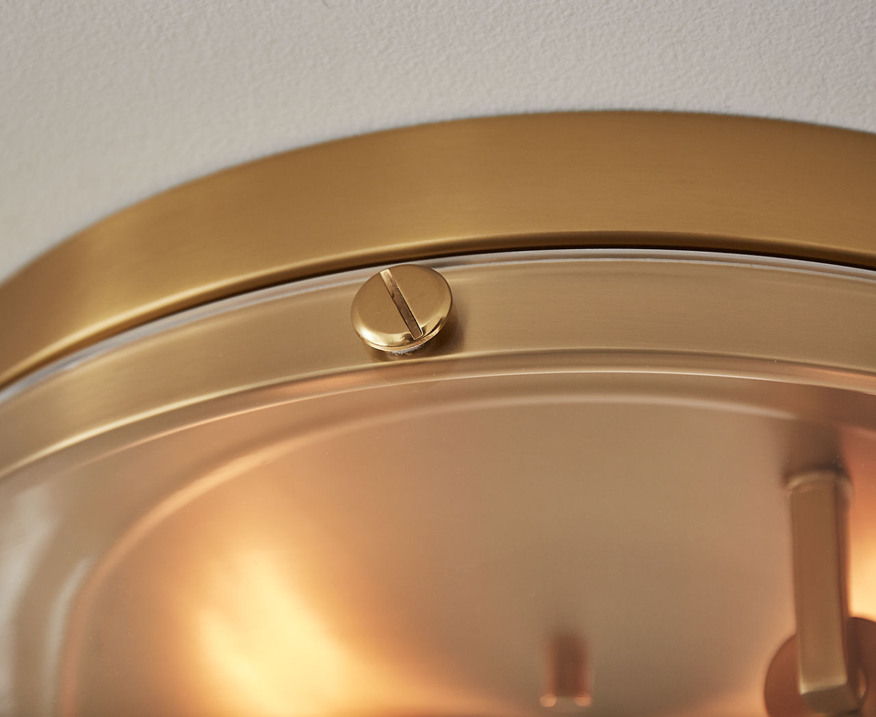 Garrett Large Flush Mount | Burnished Brass