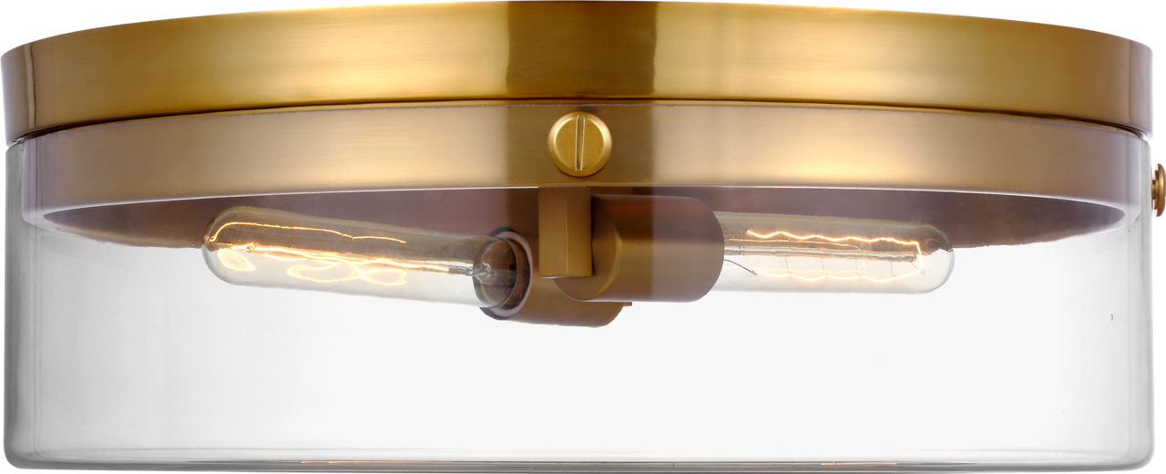 Garrett Large Flush Mount | Burnished Brass