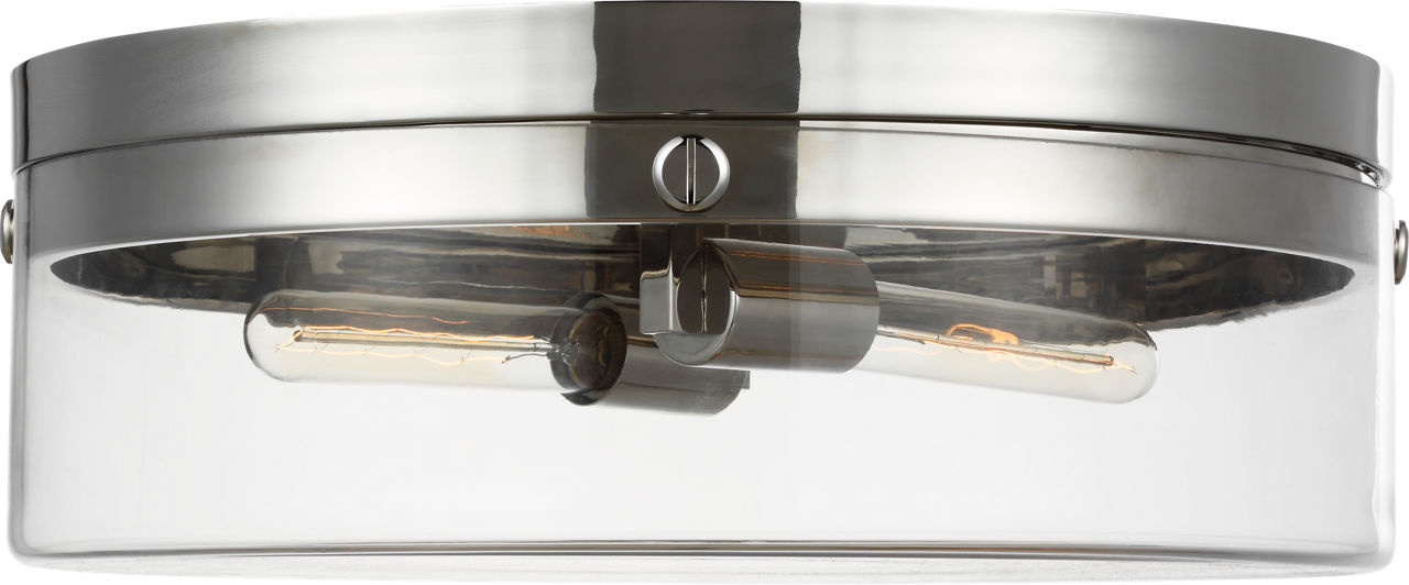 Garrett Large Flush Mount | Polished Nickel