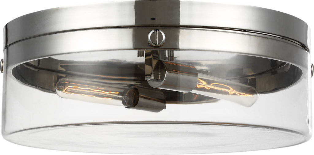 Garrett Large Flush Mount | Polished Nickel