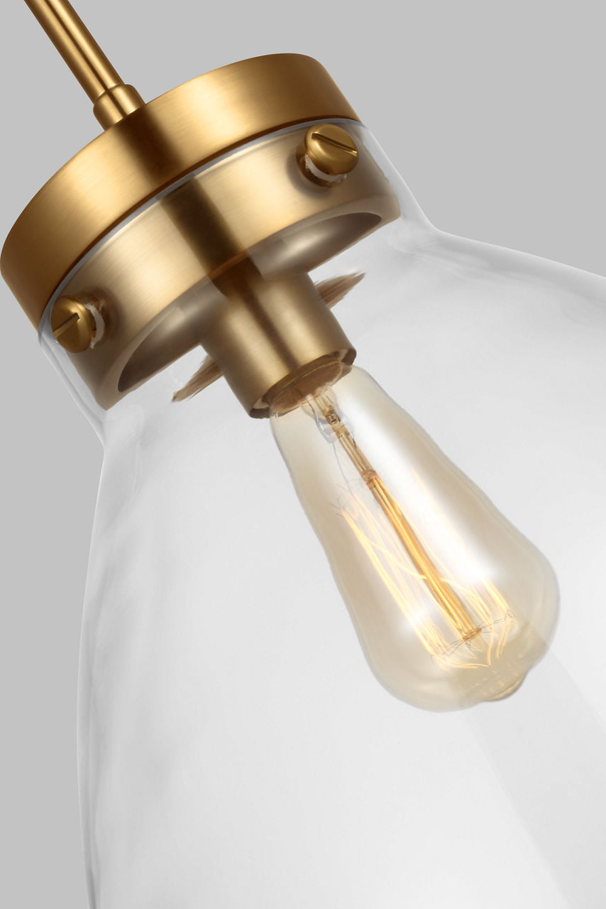 Garrett Wide Pendant | Burnished Brass