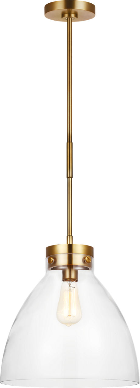 Garrett Wide Pendant | Burnished Brass