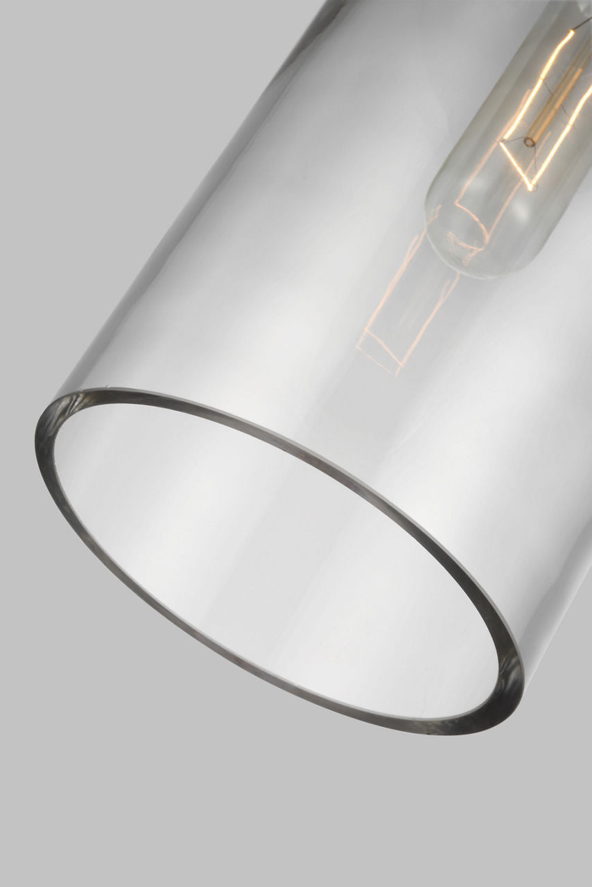 Garrett Medium Cylinder Pendant Polished Nickel