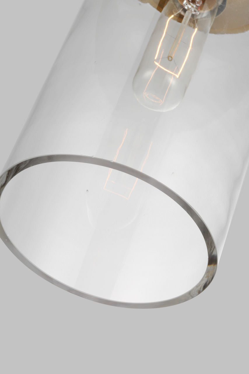 Garrett Medium Cylinder Pendant Burnished Brass