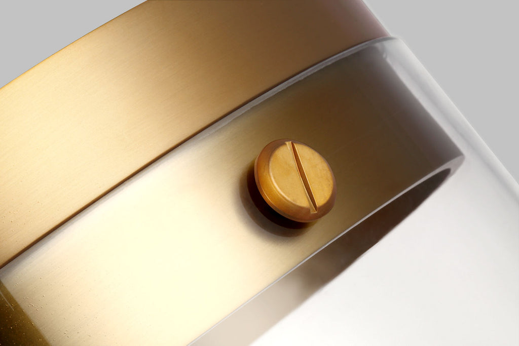 Garrett Large Cylinder Pendant Burnished Brass