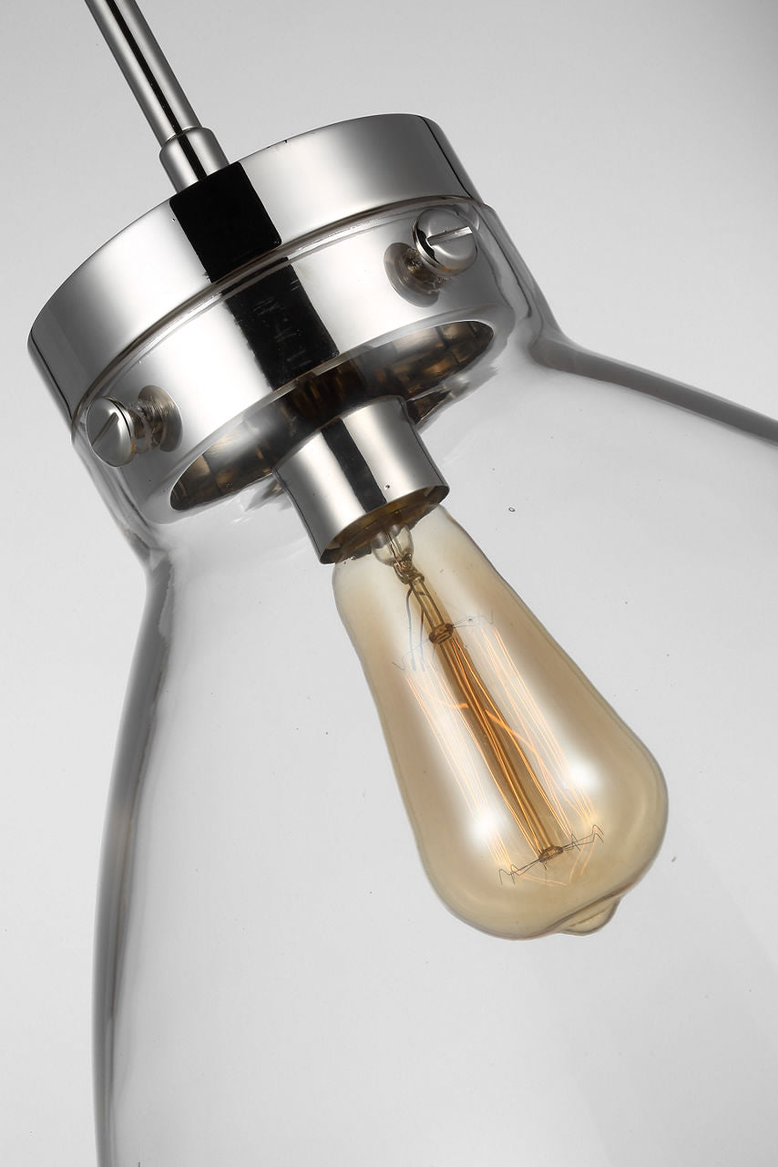 Garrett Wide Pendant | Polished Nickel