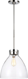 Garrett Wide Pendant | Polished Nickel