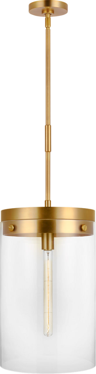 Garrett Large Cylinder Pendant Burnished Brass