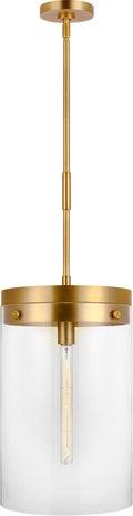 Garrett Large Cylinder Pendant Burnished Brass