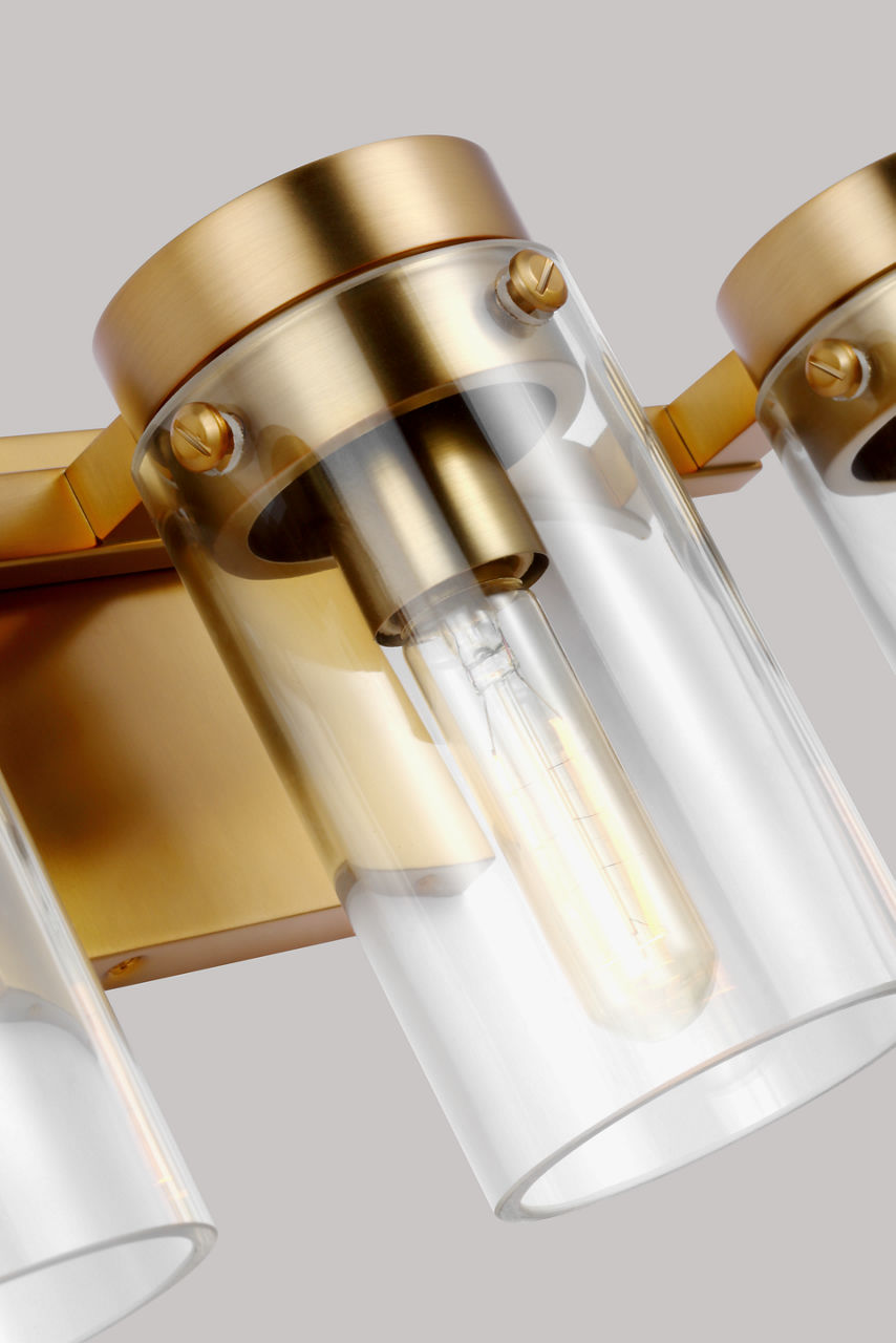 Garrett 3 - Light Vanity | Burnished Brass