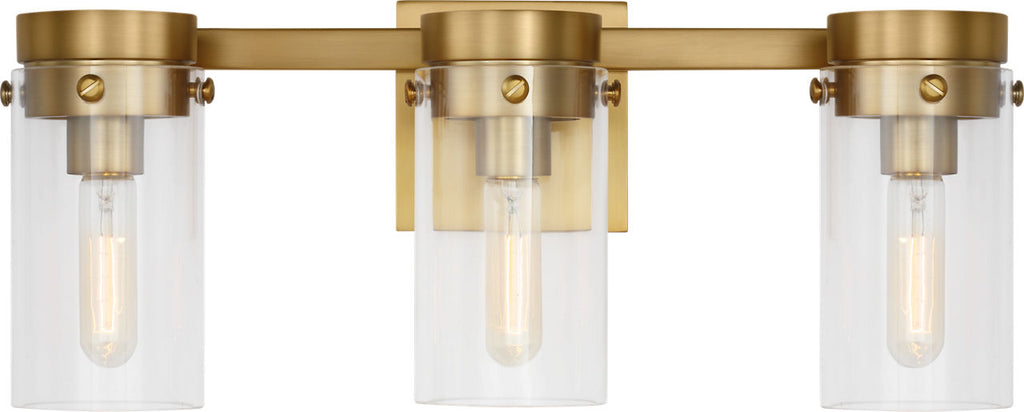 Garrett 3 - Light Vanity | Burnished Brass