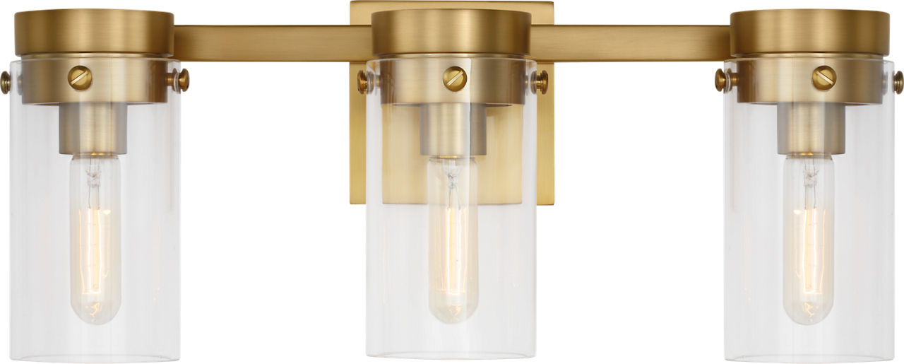 Garrett 3 - Light Vanity | Burnished Brass