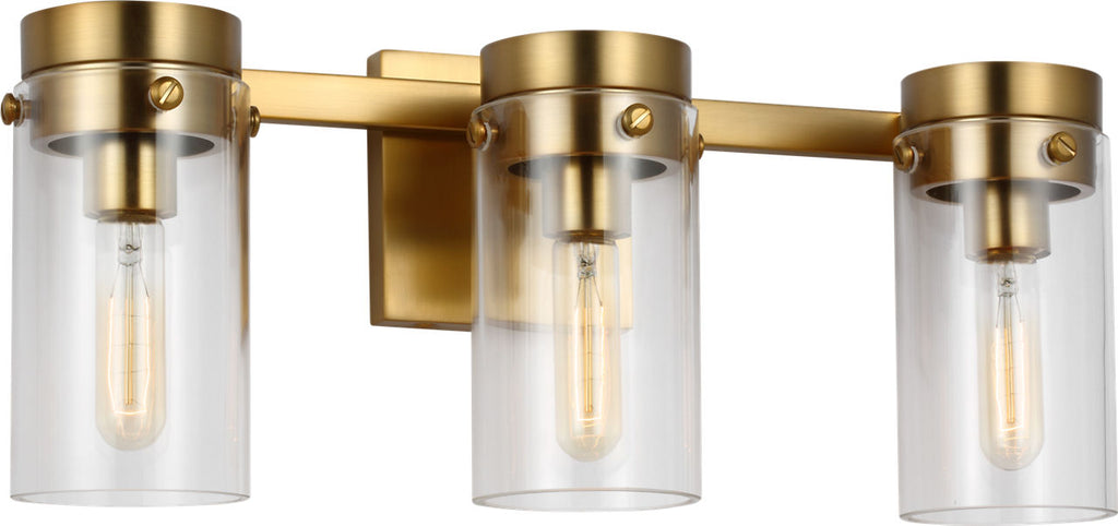 Garrett 3 - Light Vanity | Burnished Brass