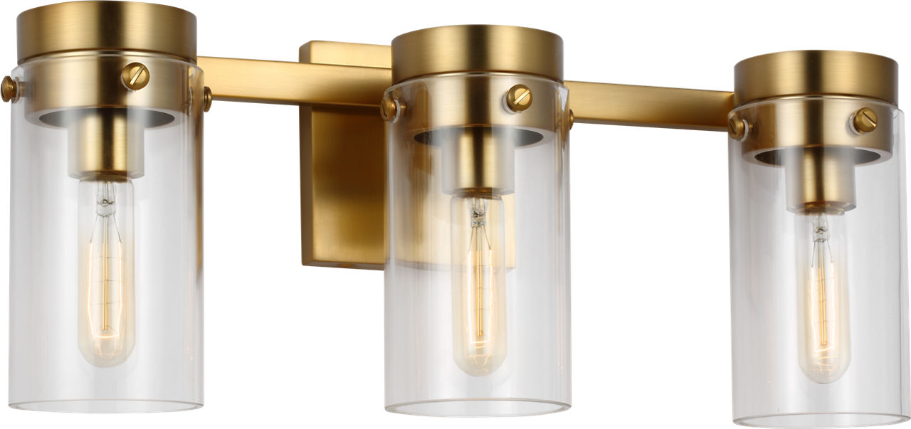 Garrett 3 - Light Vanity | Burnished Brass