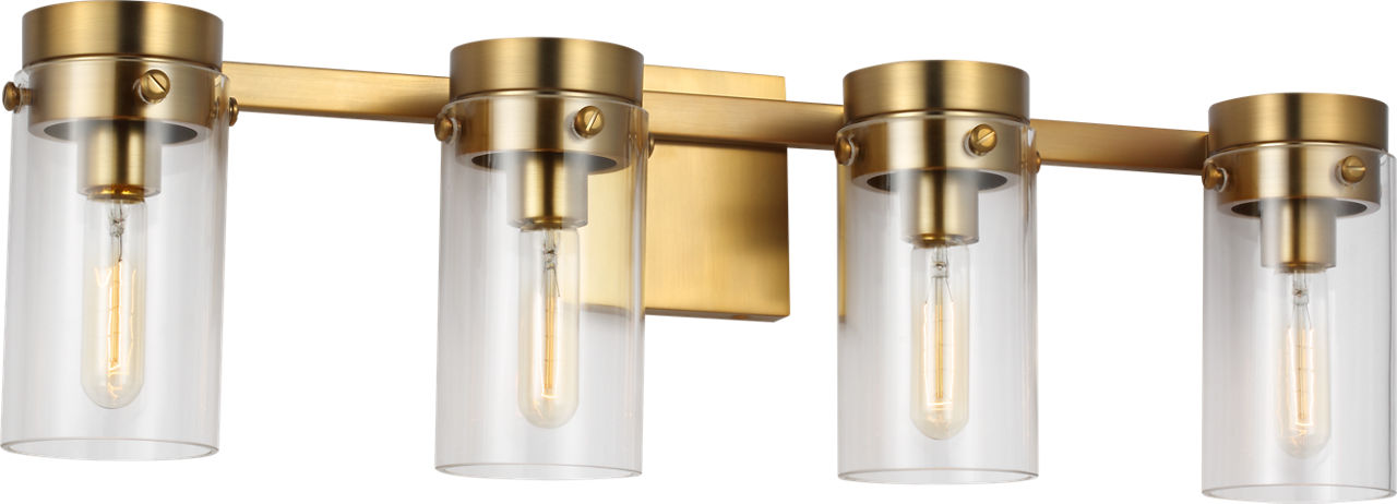 Garrett 4 - Light Vanity | Burnished Brass