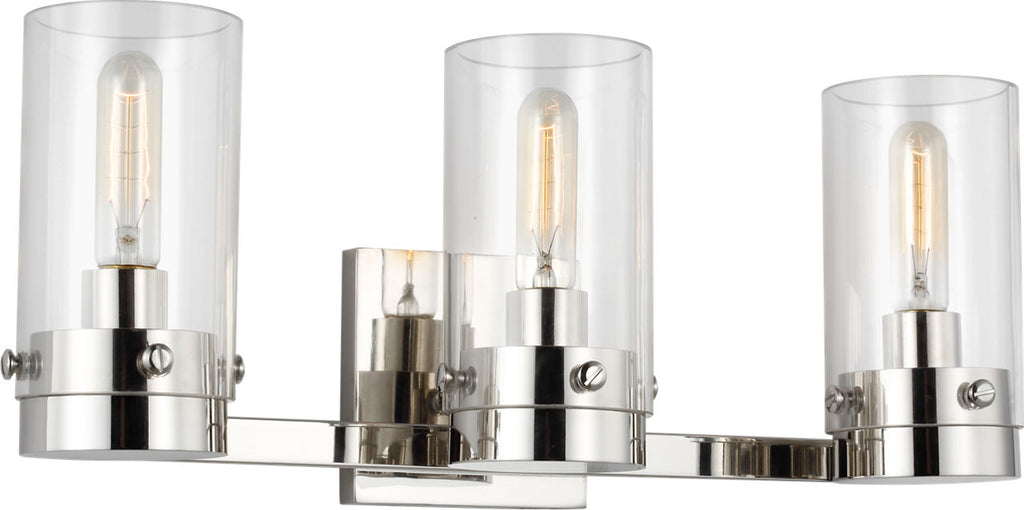 Garrett 3 - Light Vanity | Polished Nickel