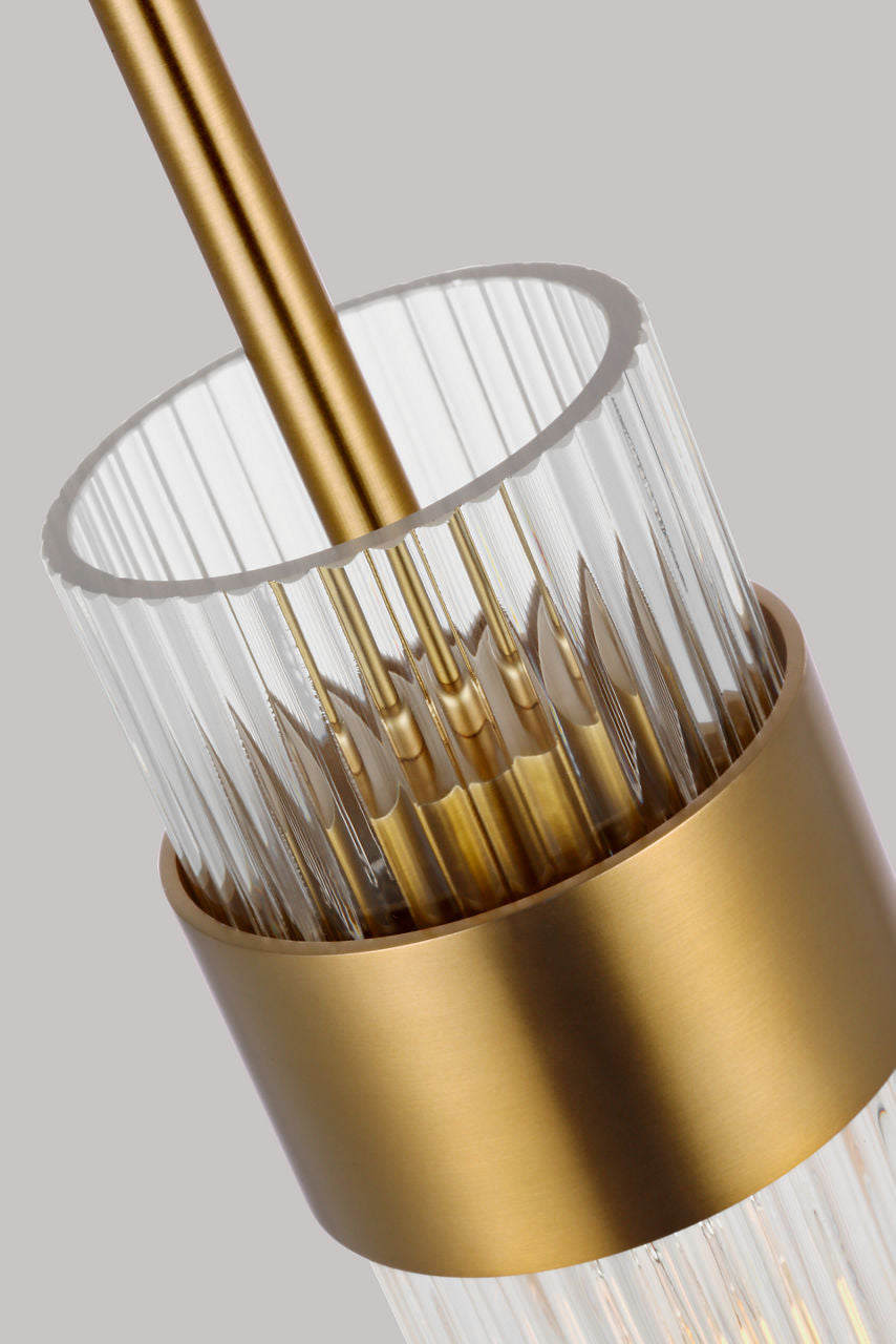 Geneva Medium Pendant | Burnished Brass