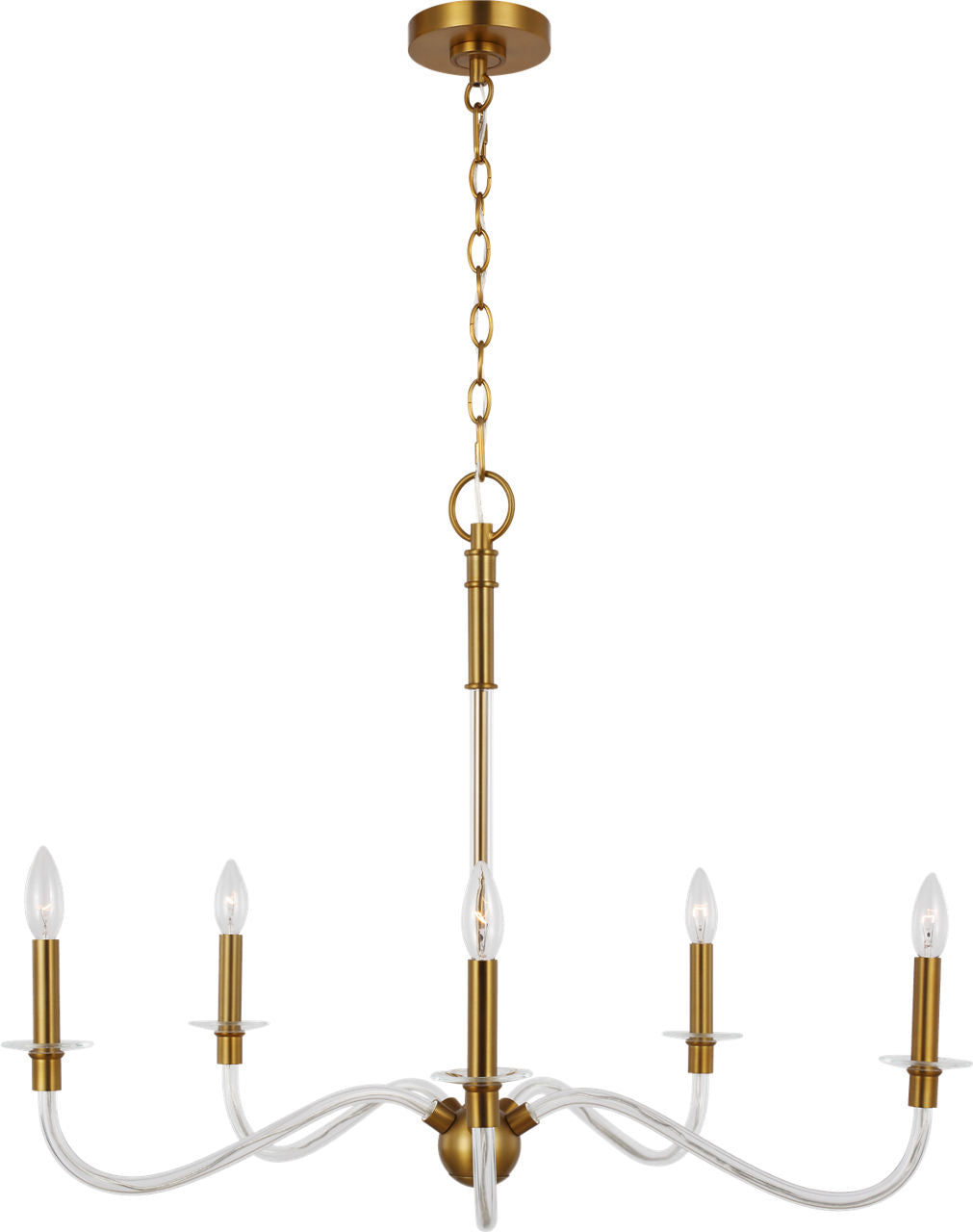 Hanover Medium Chandelier | Burnished Brass