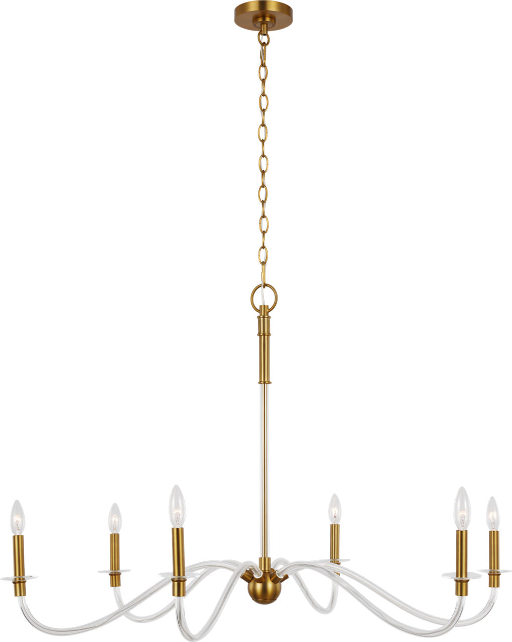 Hanover Large Chandelier | Burnished Brass