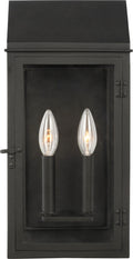 Hingham Medium Outdoor Wall Lantern | Textured Black