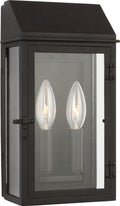 Hingham Small Outdoor Wall Lantern | Textured Black