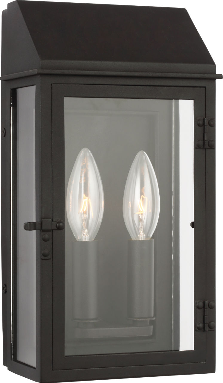 Hingham Small Outdoor Wall Lantern | Textured Black