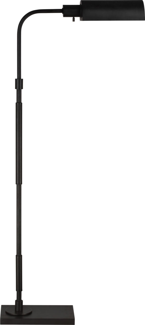 Kenyon Task Floor Lamp Aged Iron Bulbs Included