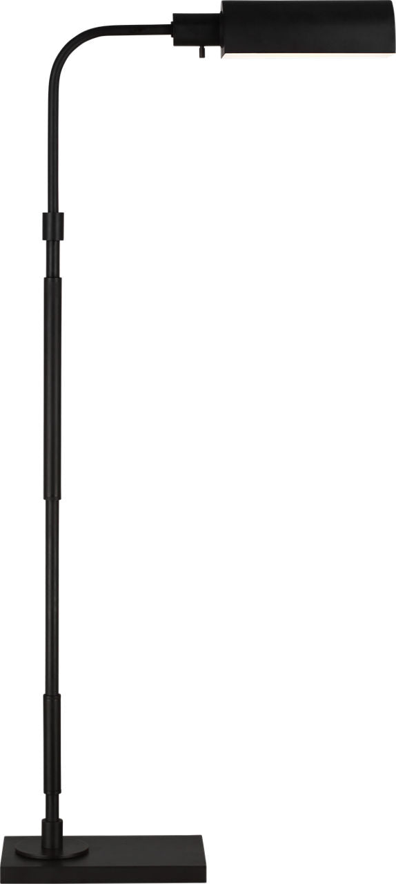 Kenyon Task Floor Lamp Aged Iron Bulbs Included