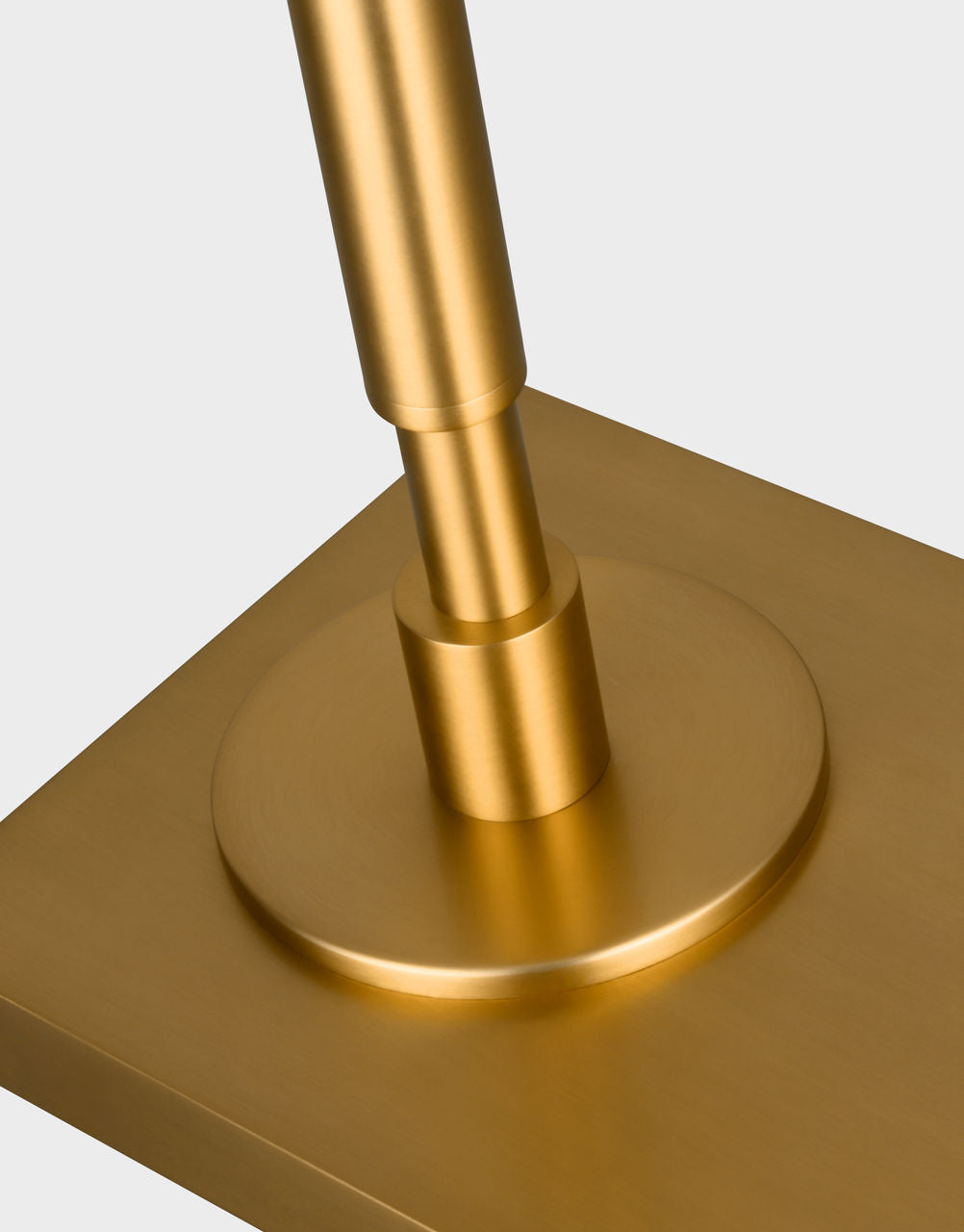 Kenyon Task Floor Lamp Burnished Brass Bulbs Inc