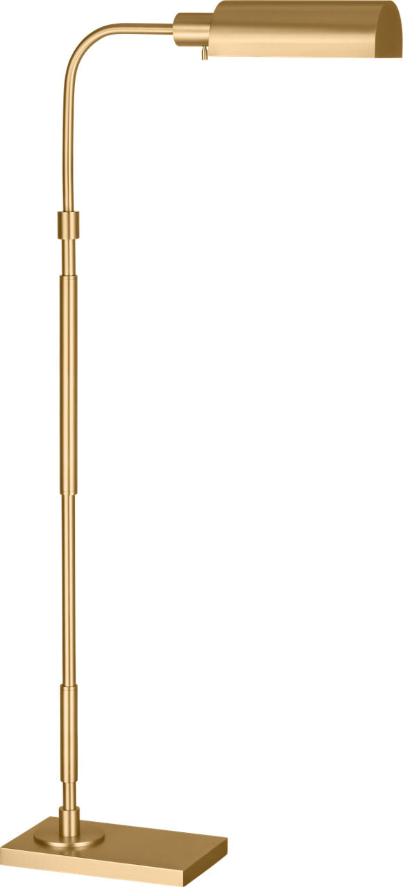 Kenyon Task Floor Lamp Burnished Brass Bulbs Inc