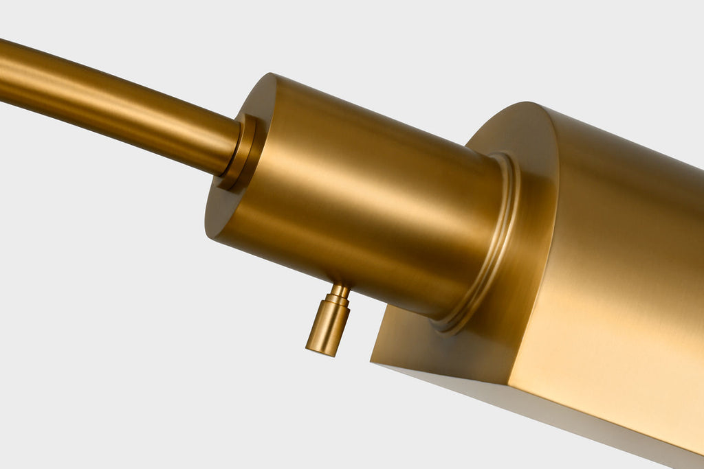 Kenyon Task Table Lamp Burnished Brass Bulbs Inc