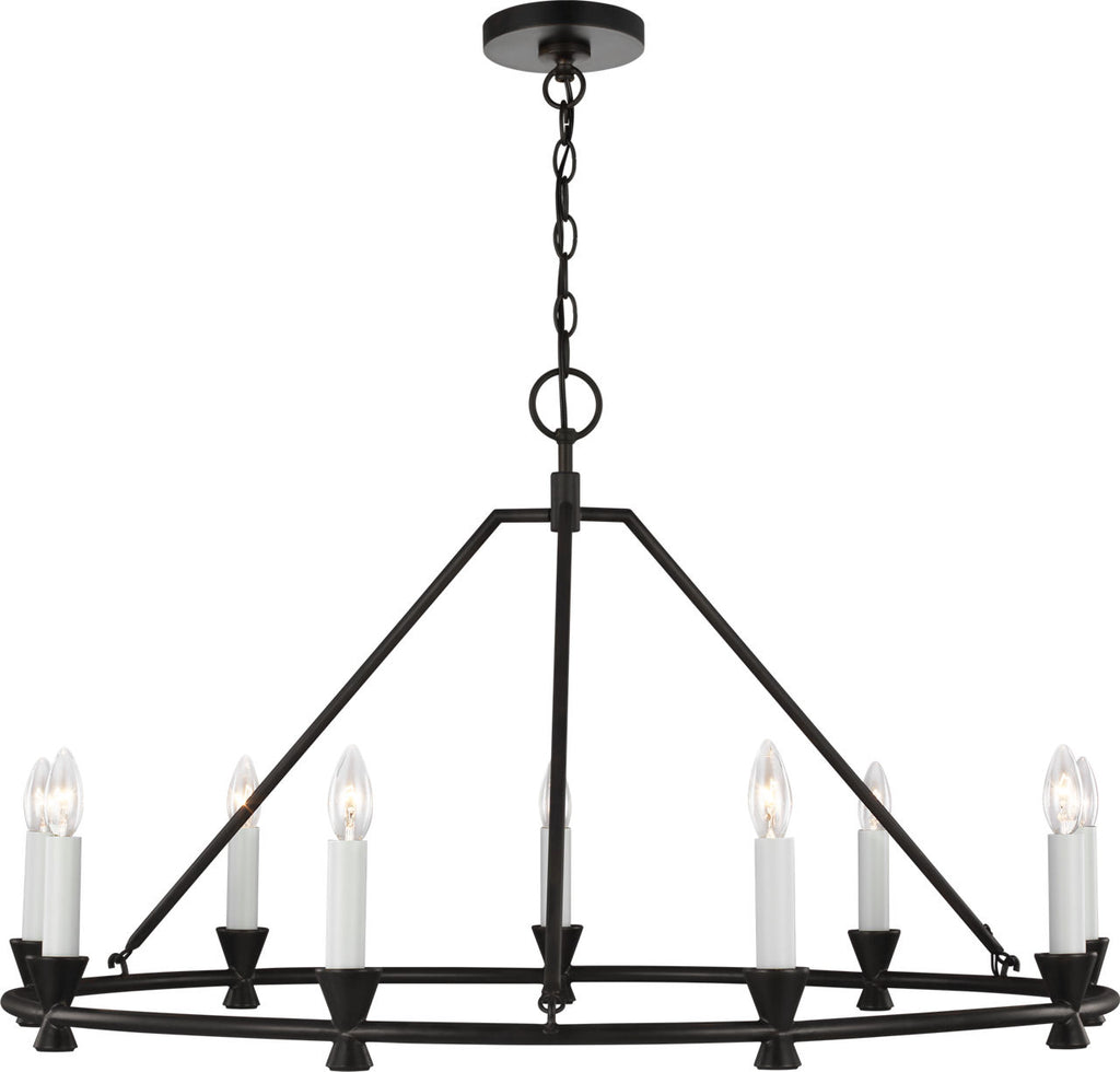 Keystone Medium Chandelier Aged Iron