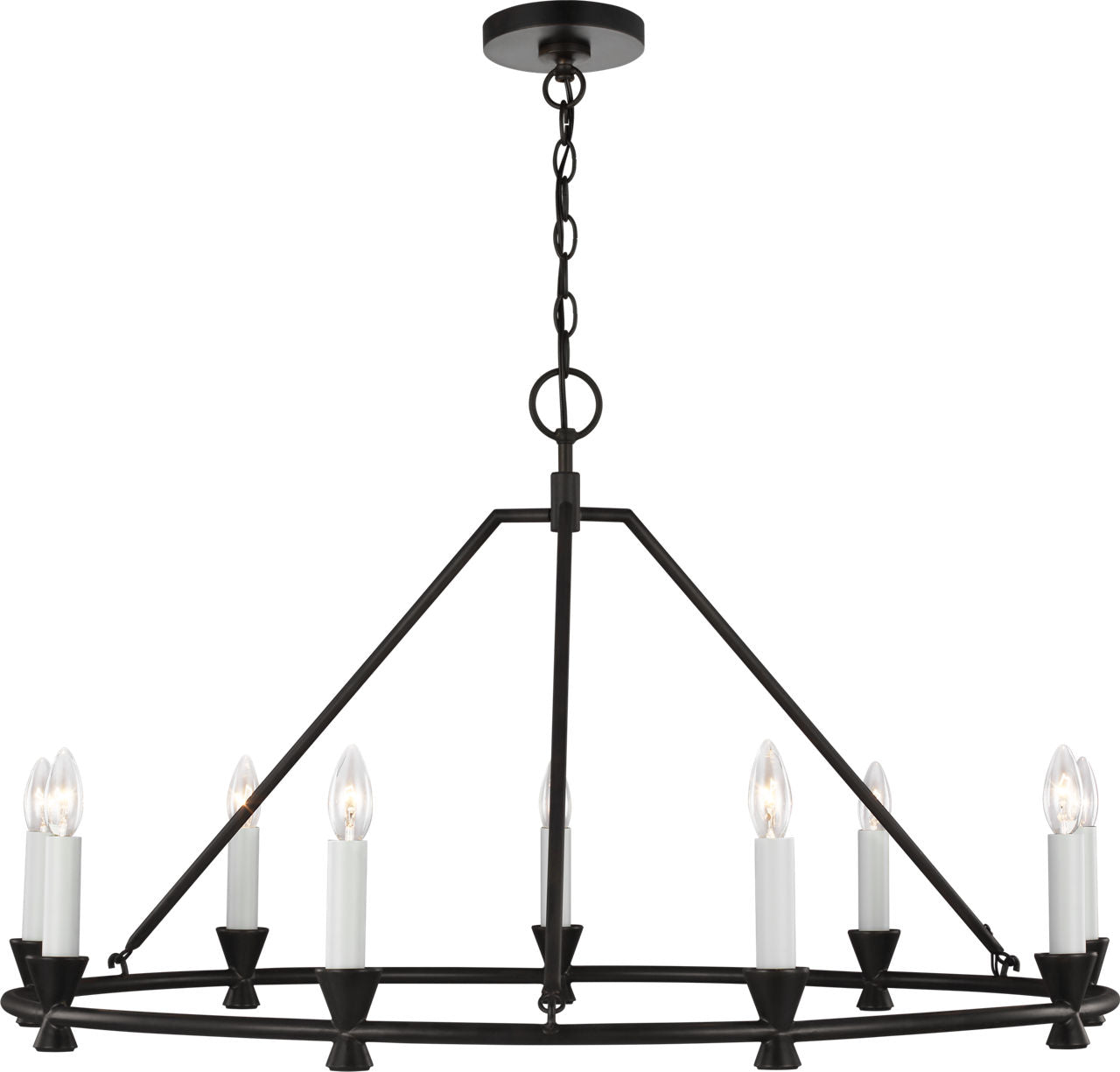 Keystone Medium Chandelier Aged Iron