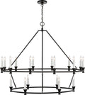 Keystone Large Chandelier Aged Iron