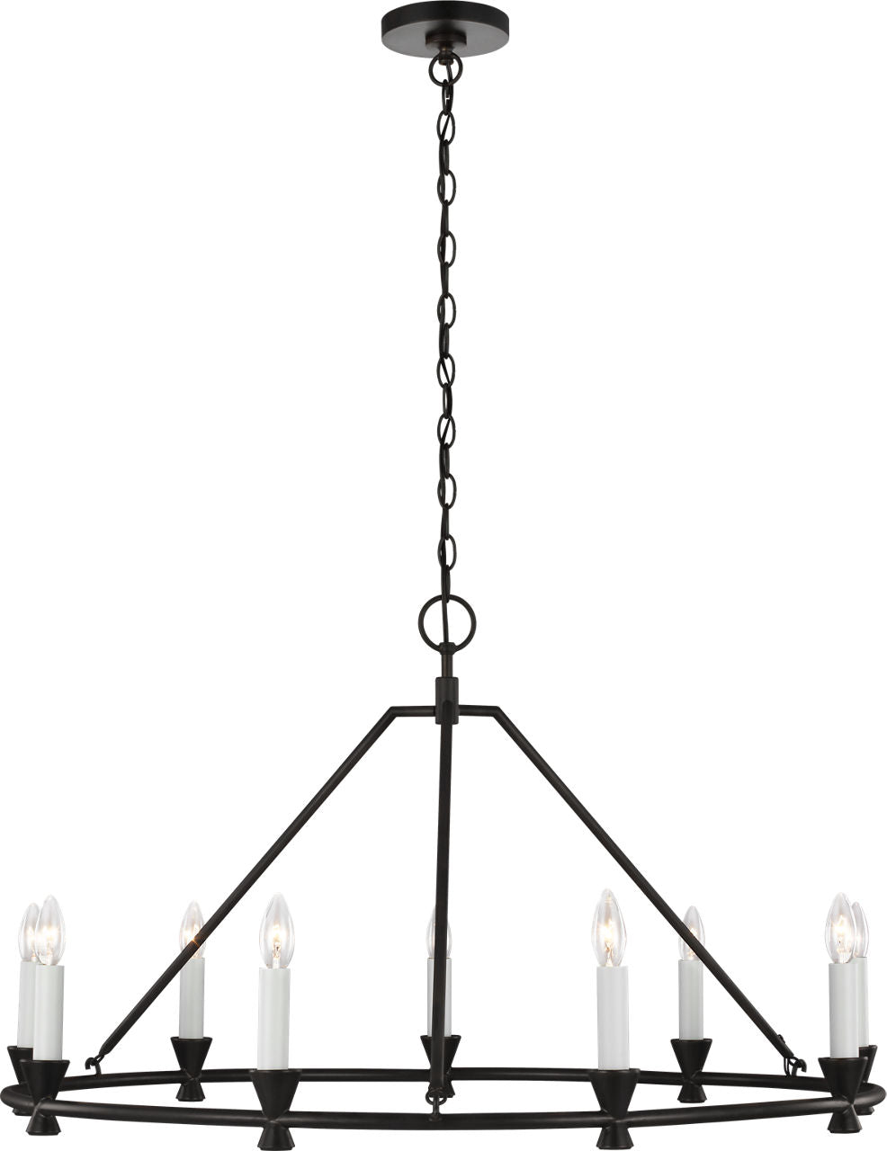 Keystone Medium Chandelier Aged Iron
