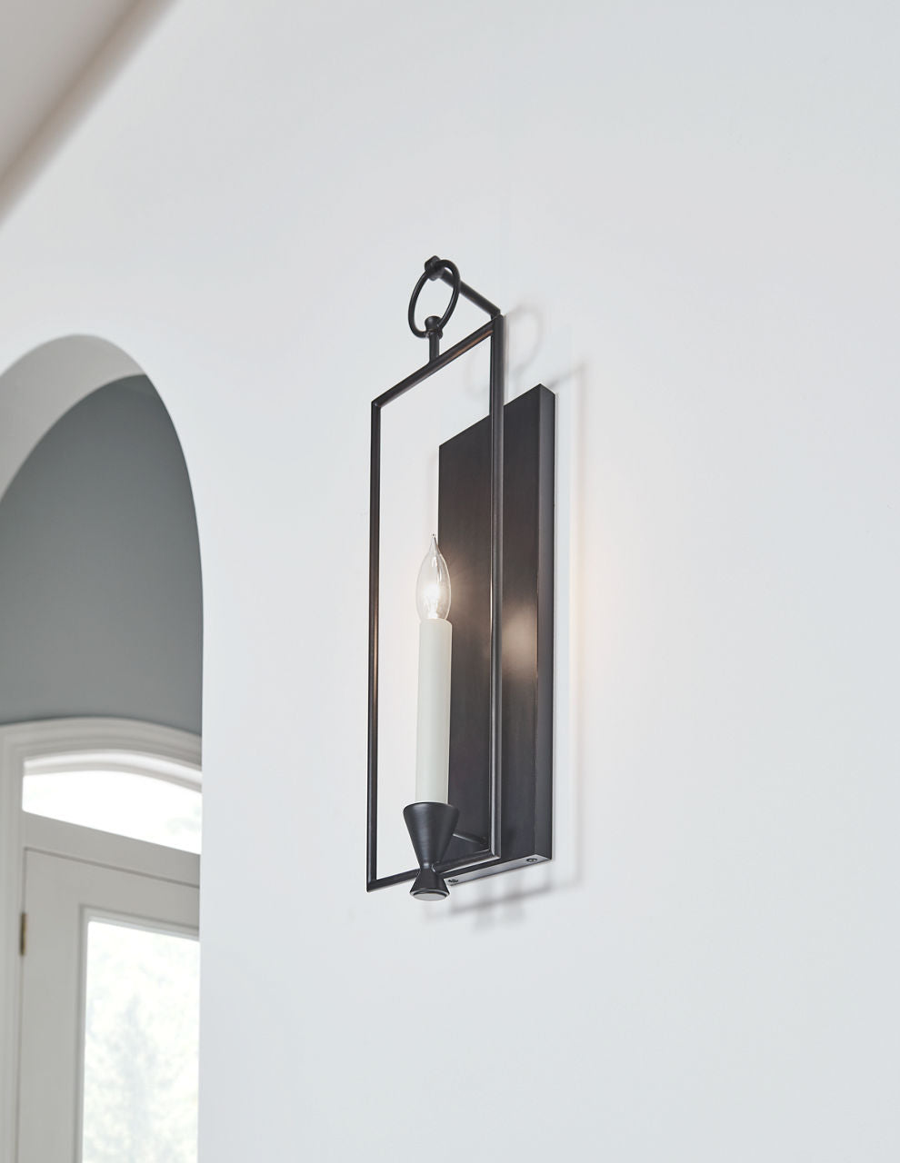 Keystone Sconce Aged Iron