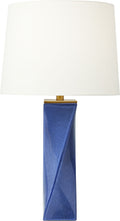 Lagos Table Lamp Frosted Blue Bulbs Included