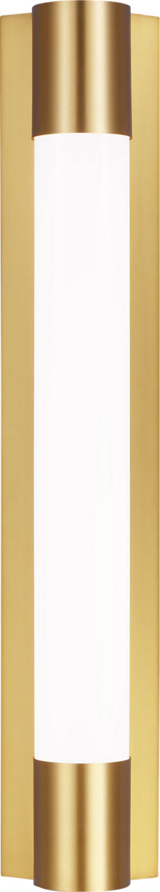 Loring Medium Vanity Burnished Brass Bulbs Included
