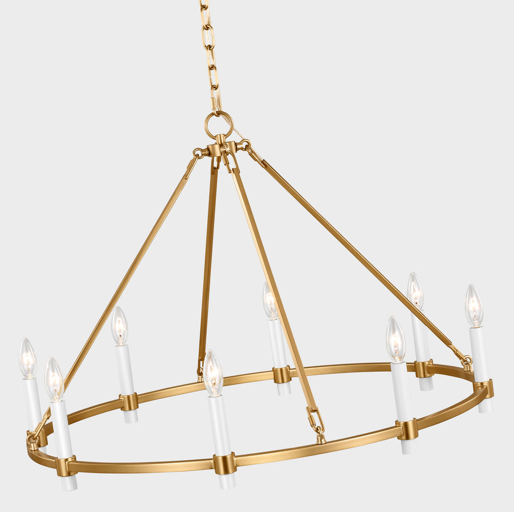 Marston Large Chandelier Burnished Brass