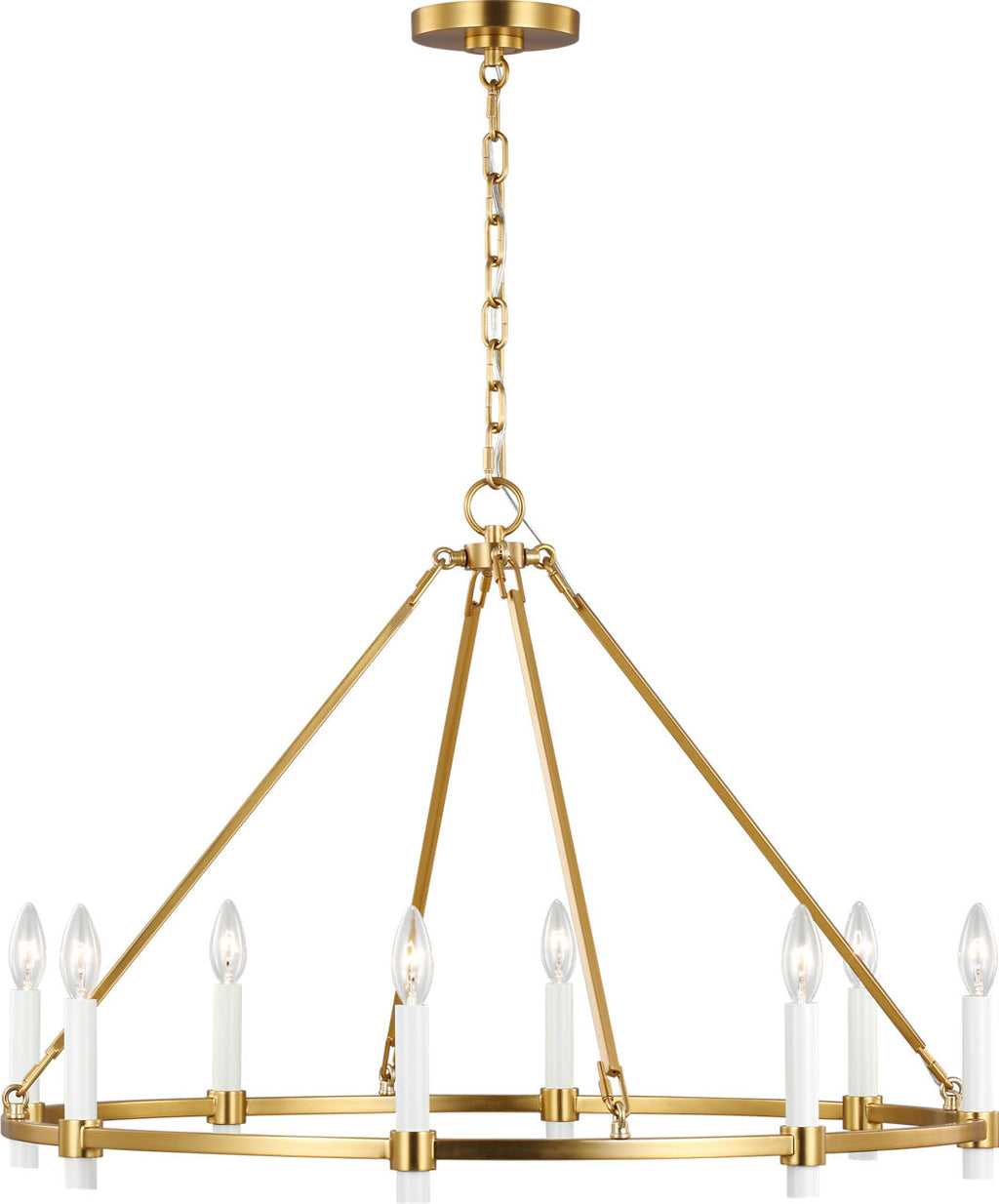 Marston Large Chandelier Burnished Brass